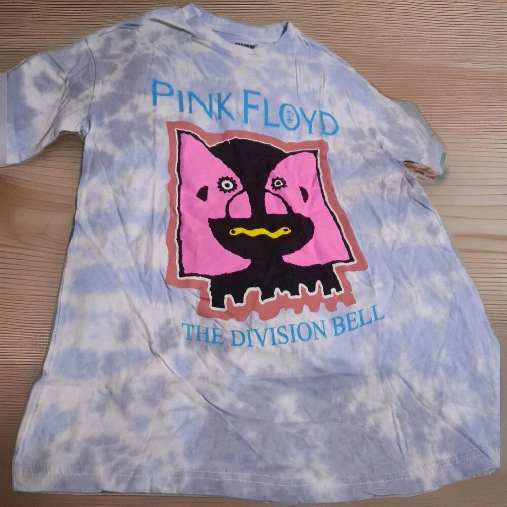 Pink Floyd The Division Bell Pink Logo Tie Dye T-Shirt Small New Never Worn 2021